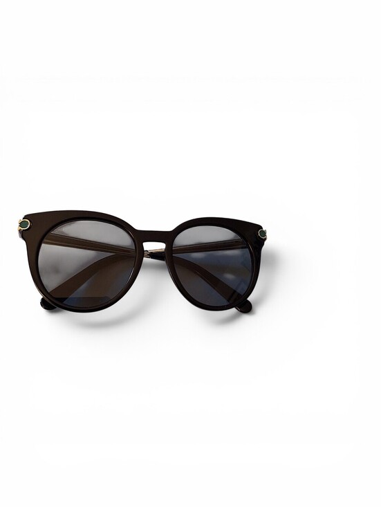 Salvatore Ferragamo SF909S Black Round Sunglasses Made in Italy main image 4